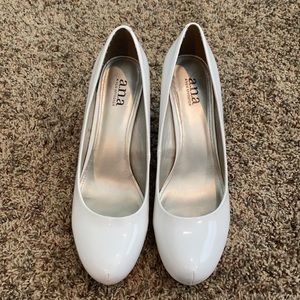 A.n.a Solid White Pumps